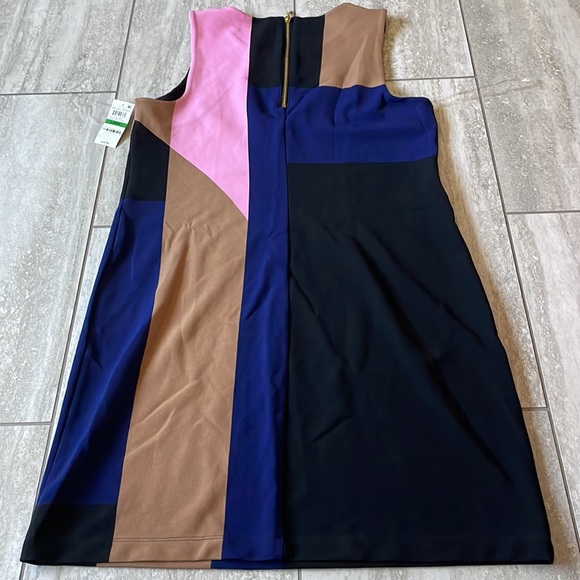 INC International Concepts,color block sheath dress,U-neck,sleevelessmini,women - Picture 4 of 8